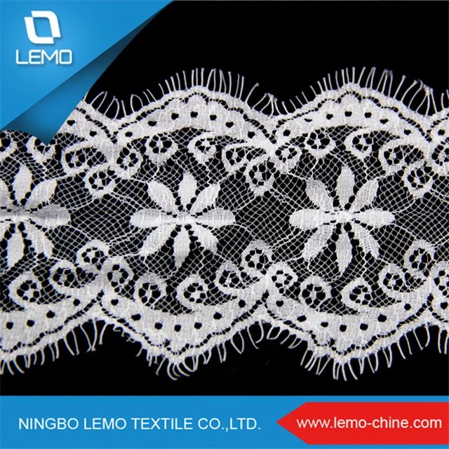 China Factory Directly Selling Spandex Nylon Eyelash Lace for Dresses