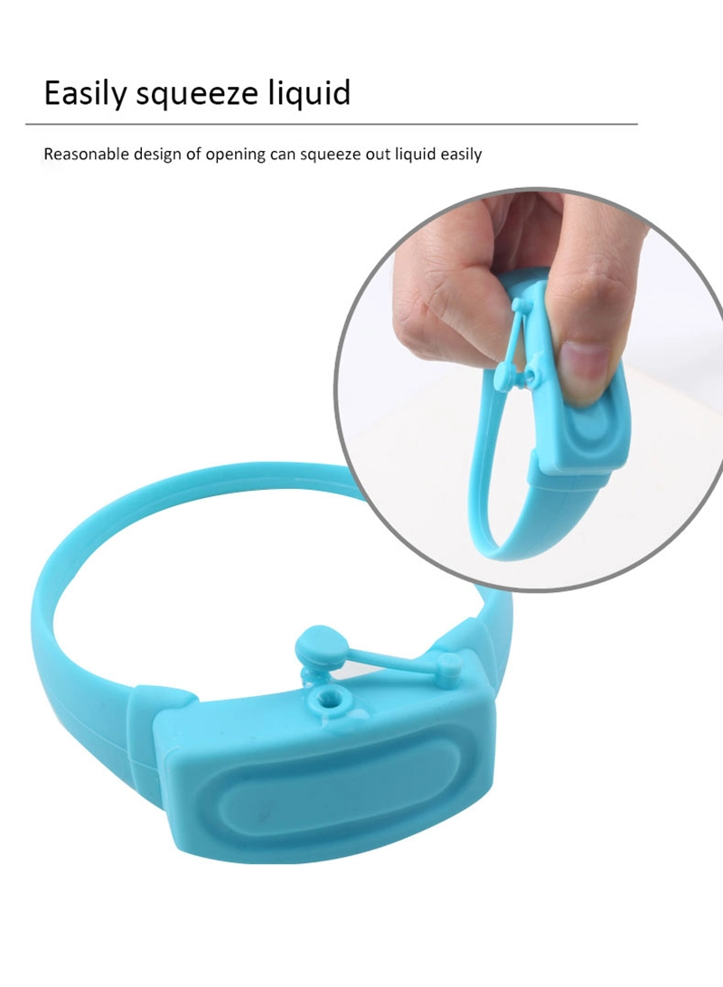 Customized New Product Wash-Free Portable Disinfectant Silicone Bracelet