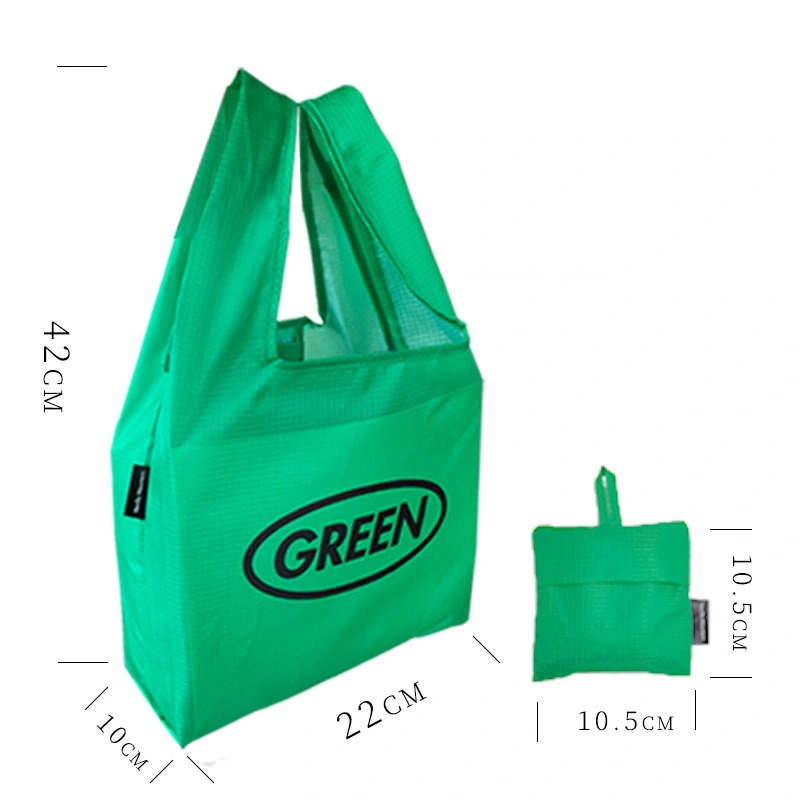 Eco-Friendly Customised Grocery Printed Tote Bag Shopping Foldable Reusable Polyester Bags