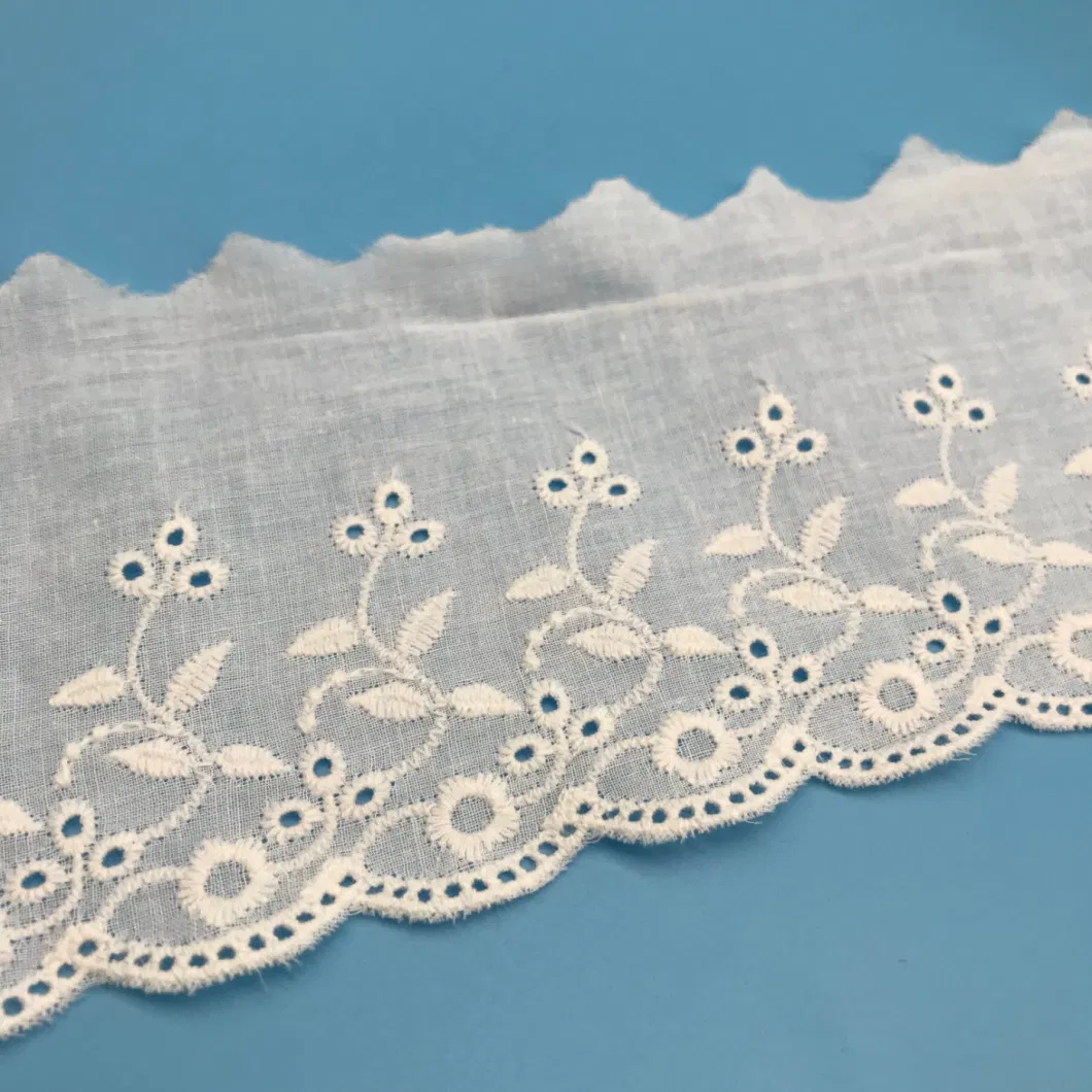 Fashion Dyeing OEM/ODM Embroidery Beaded Fabric Bridal Garment Tulle Net Cotton Lace