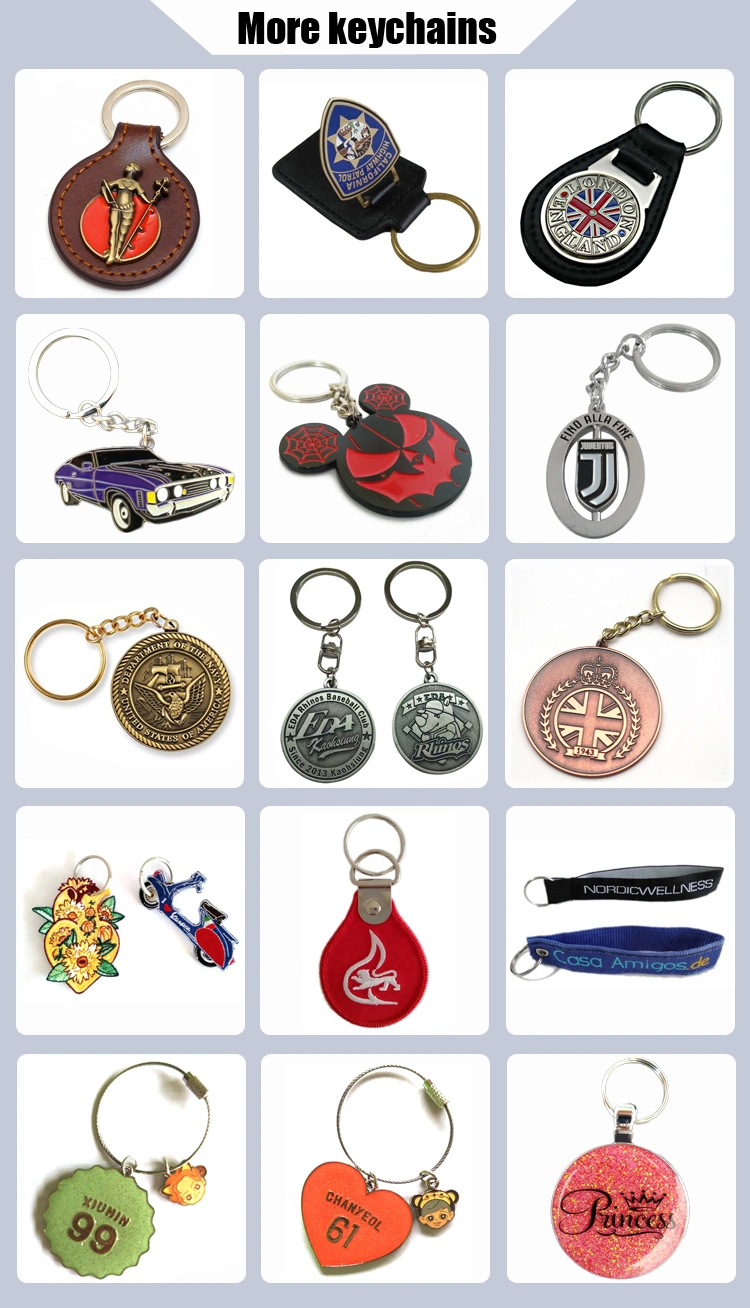 China Factory Price High Quality Soft Enamel Metal Keyring/Keychain for Promotional Gift