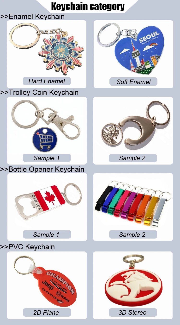 China Factory Price High Quality Soft Enamel Metal Keyring/Keychain for Promotional Gift