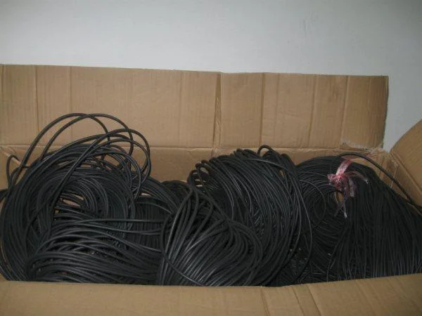 Black FKM Cord, Fluorubber Cord Made with 100% Virgin Fluorubber Rubber Without Smell