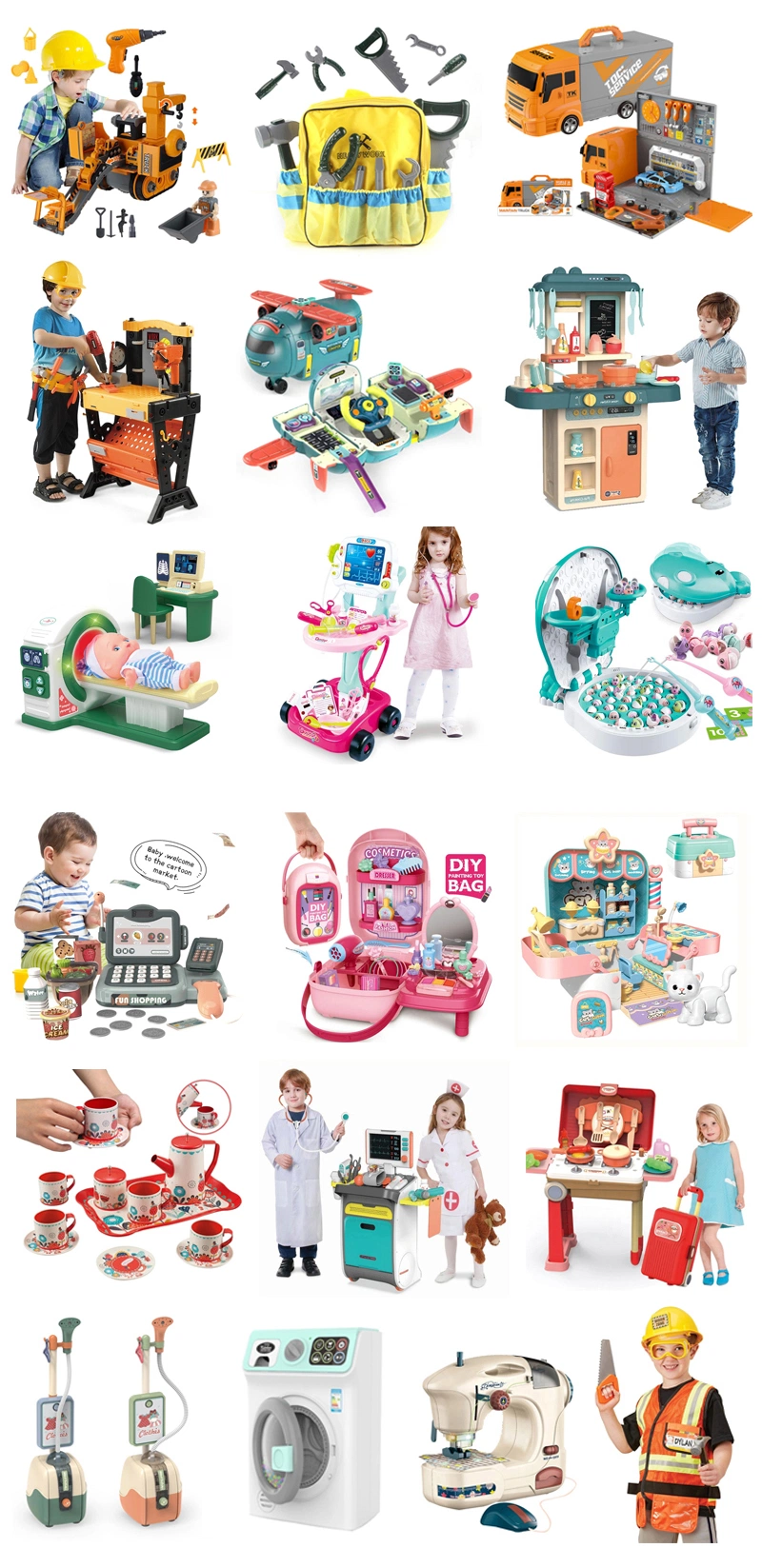 Tombotoys Pretend Play Kitchen Doll Toy Jigsaw Puzzle Promotional Gift Remote Control RC Car Baby Educational Juguetes Plastic Wholesale Children Kids Toy