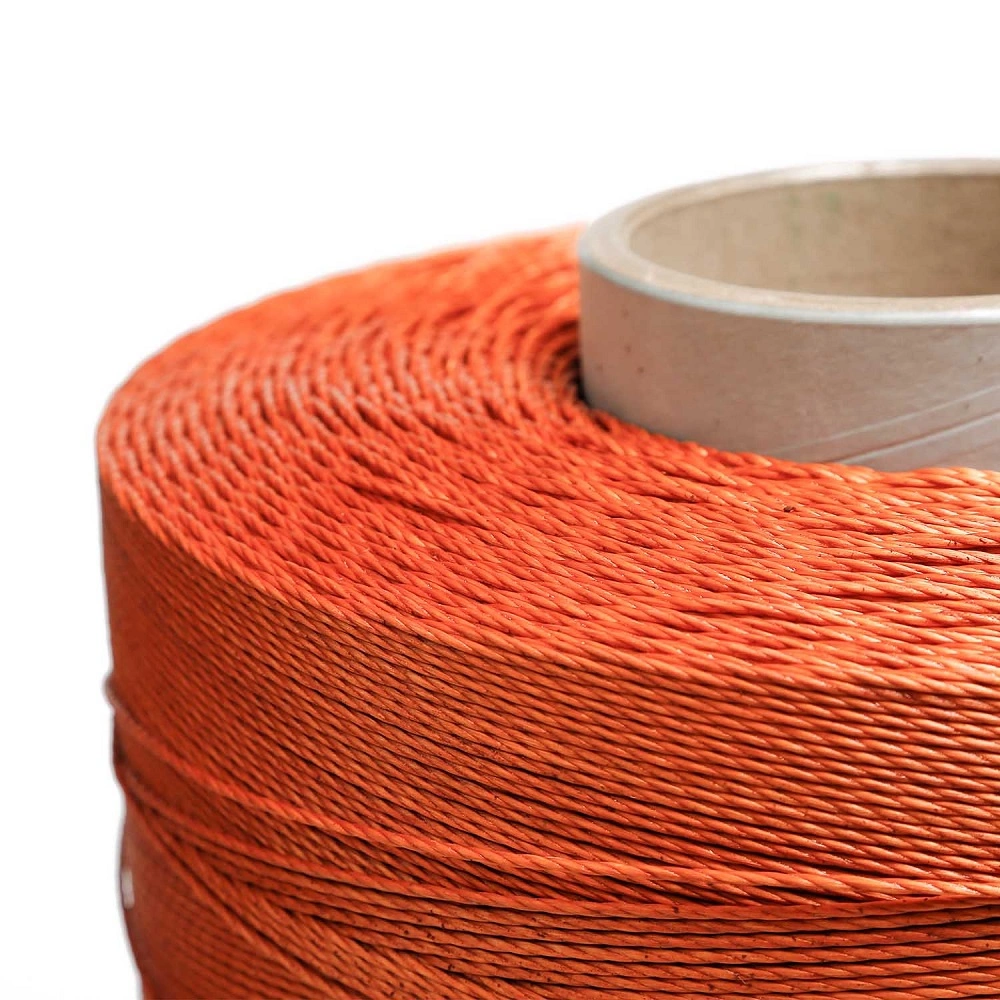 Low Shrinkage Waxed Woven Polyester Cord Strapping for PVC Rubber Hose