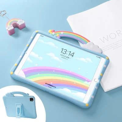 Custodia antiurto Rainbow Cartoon per iPad Air 4 5 da 10,9 pollici Custodia per tablet coperchio in silicone per bambini