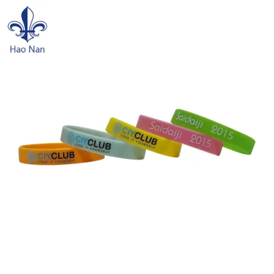 Braccialetti personalizzati in silicone bracciale a due vie in silicone per eventi