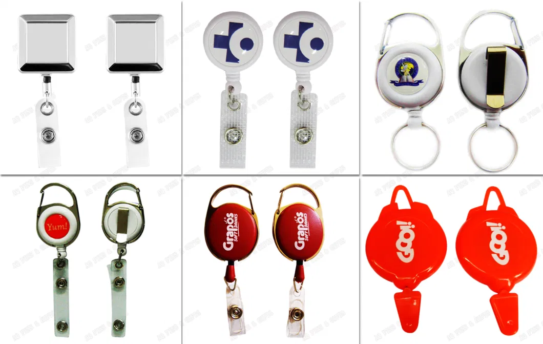 Retractable Plastic&#160; Badge&#160; Holder Pull&#160; Reel&#160; for Promotion