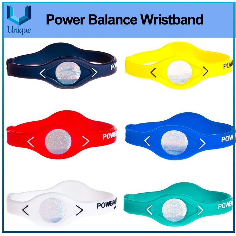 Factory Wholesale Custom Personalized Gift Healthcare Sport Power Energy Balance Silicone Wristband, Fashion Healthy Bracelet for Promotional Gift