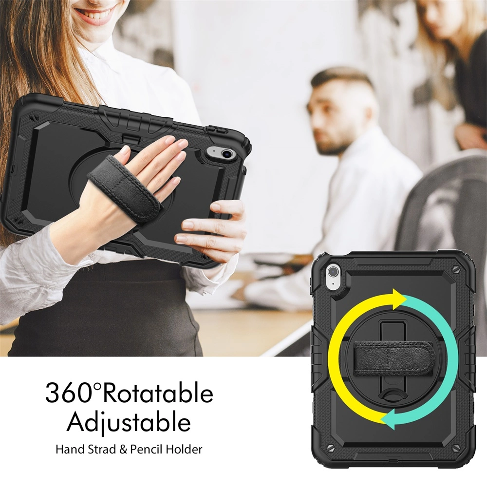 Heavy Duty Rugged Silicone Case for iPad 10th Generation10.9&prime;&prime; 2022 with Portable Straps in Stock