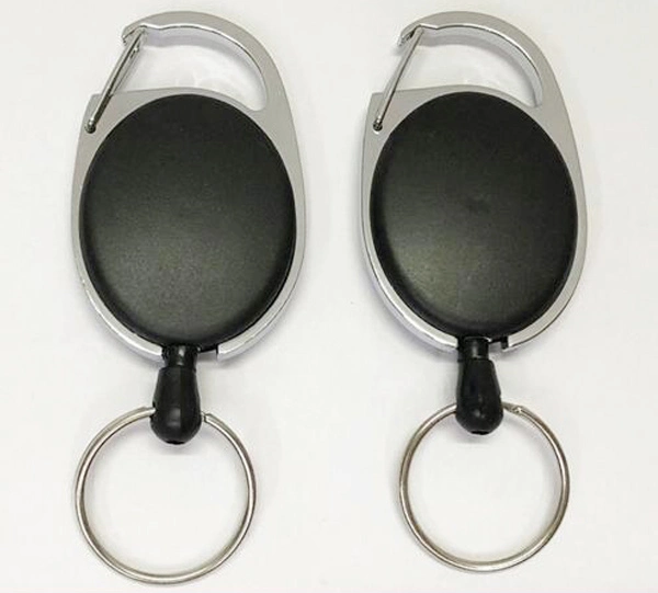 Ova Retractablel Carabiner Badge Reels Clips with Key Ring