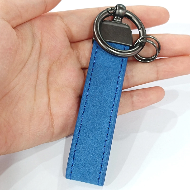 Wholesale Promotional Personalized Car Brand Laser Logo Key Chain Keychain Holder Luxury Metal PU Blank Custom Leather Key Chain