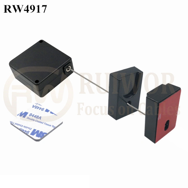 Customized Square Retractable Anti-Theft Recoiler Pull Box with Ratchet Function