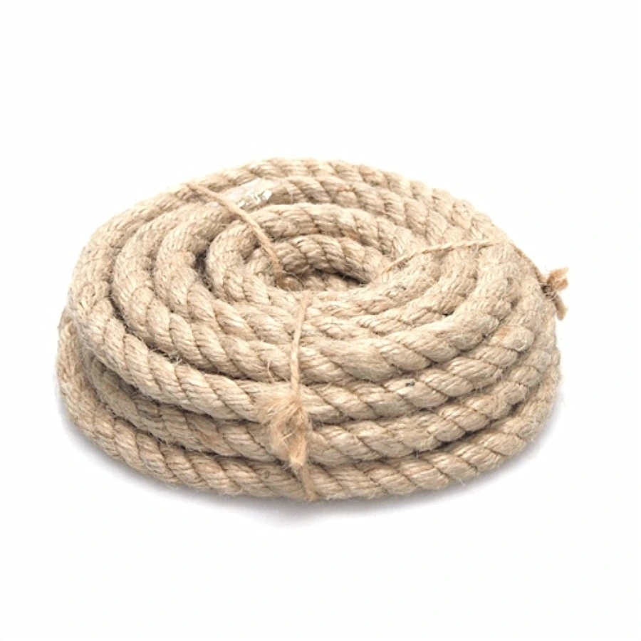 Hot Sales 100% Natural Material 4mm 6mm 8mm 10mm Twisted Jute Sisal Rope DIY Decoration Cord