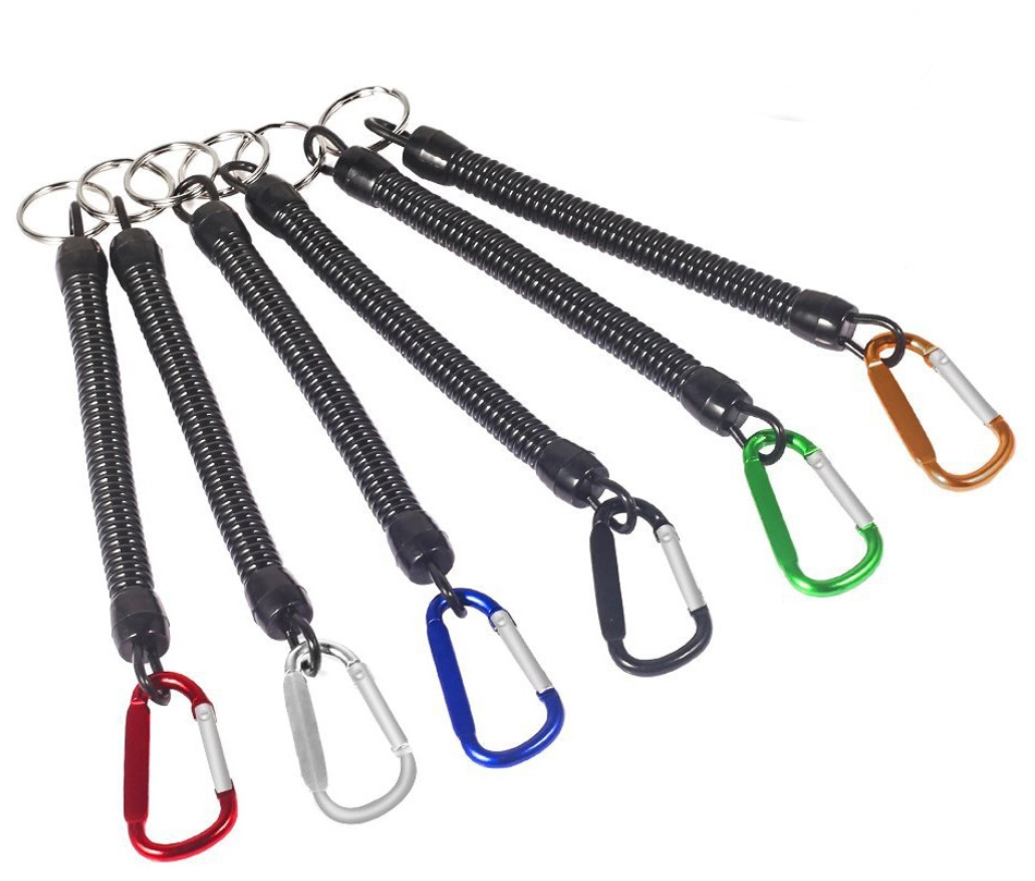 Full Extension Coiled Fishing Lanyards Boating Kayak Camping Secure Plier Rope