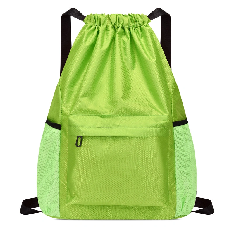 Waterproof Outdoor Sports Backpack with Zipper and Drawstring Pockets