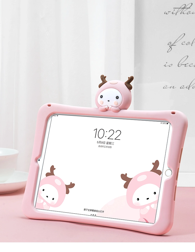 Deer Cartoon Kids Shockproof Case for iPad 10.2 Air Mini 5 4 Tablet Case Soft Silicone Case