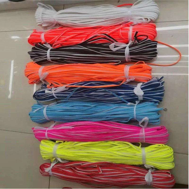 Silver Sew on 100% Polyester Fabric Reflective Piping Cord