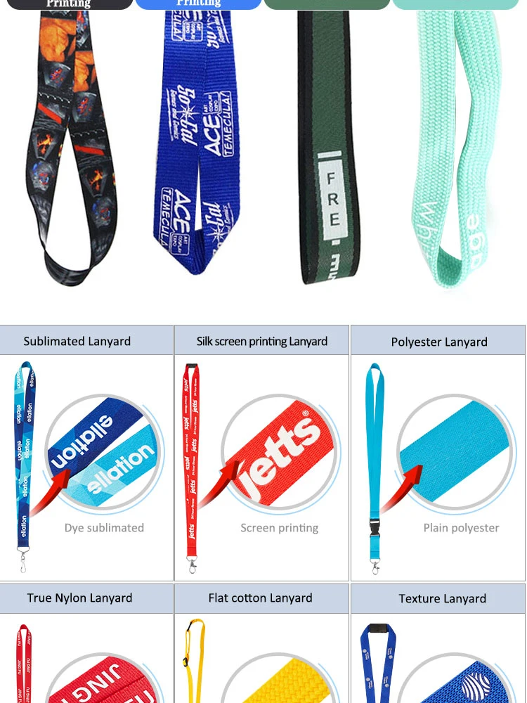 OEM Cheap Custom Printing Cute Girl Kpop Neck Long Name Nice Soft Lanyards for Sale