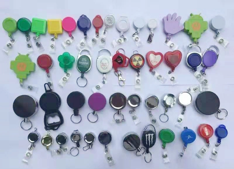 Ovak Retractablel Carabiner ID Badge Reels Clips with Reinforced Strap