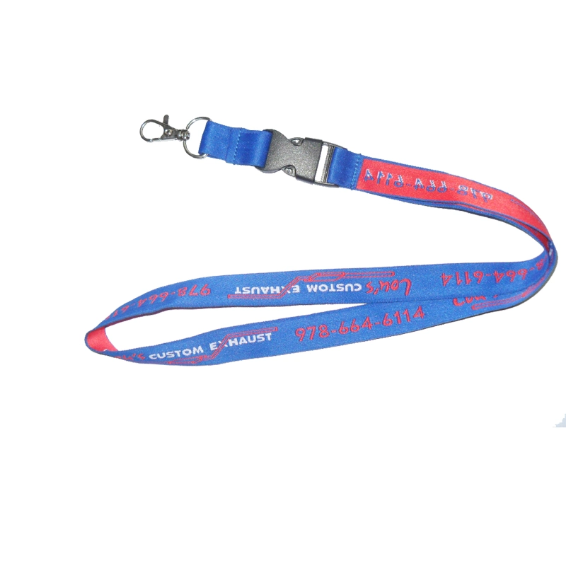 Hot Sale Personalized High Quality Extra Long Lanyard ID Card Kechain with Metal Snap Hook