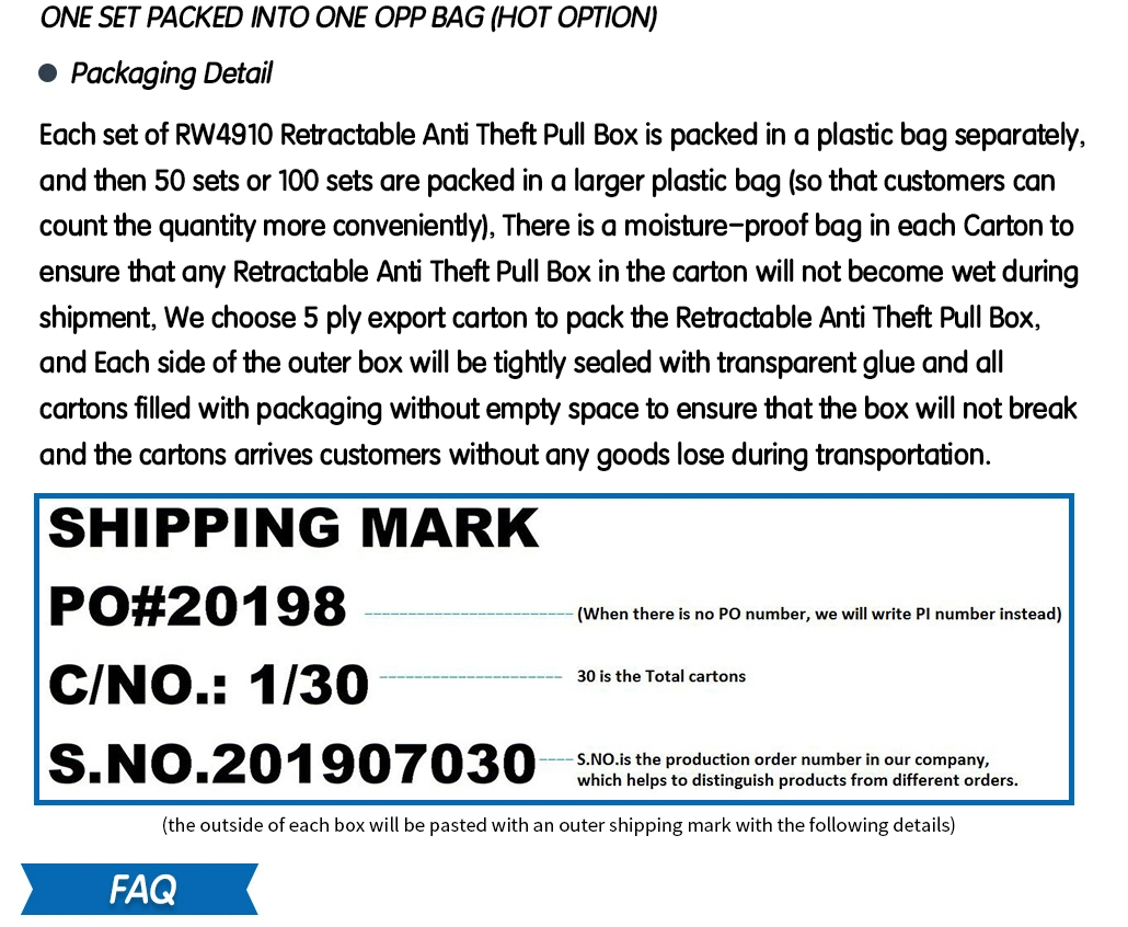 Anti-Theft Ratcheting Retractable Cable with Dia 38mm Circular Sticky Metal Plate