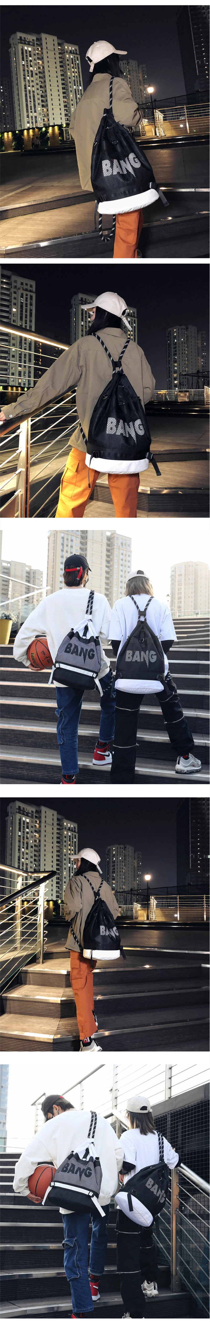 Sh2212 Waterproof Luxury Logo Women Soccer Custom Bag Gym Backpacks Shoe Compartment Basketball Volleyball Casual Sport Drawstring Backpack