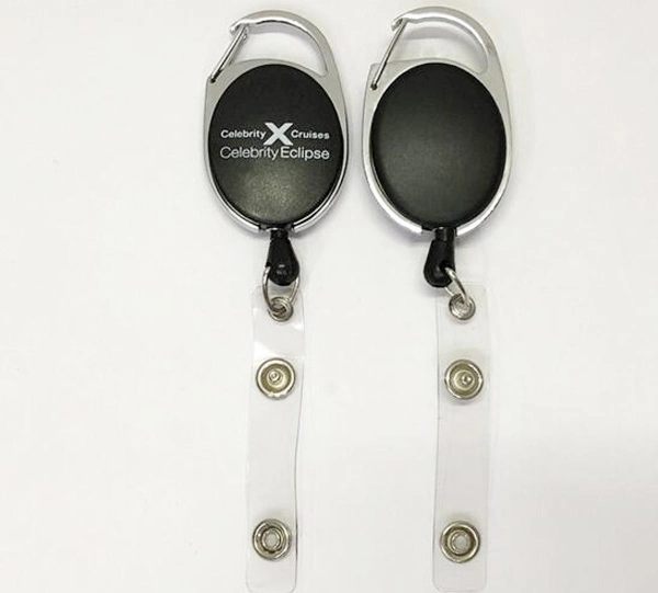 Ova Retractablel Carabiner Badge Reels Clips with Key Ring