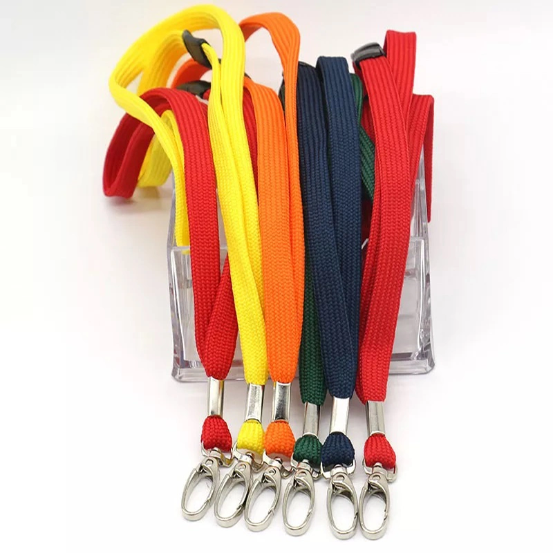 Promotional Colorful Cheap Polyester Tubular Designer Fabric Lanyard with Custom Logo