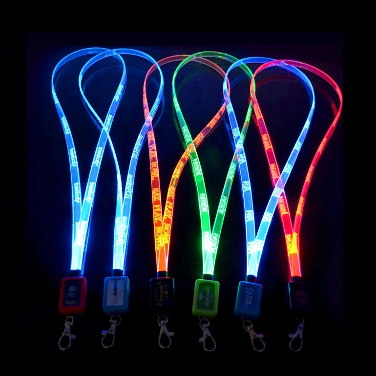 Custom Logo LED Lanyard Keychain Designer Lanyards with Custom Logo Credit Card Lanyard