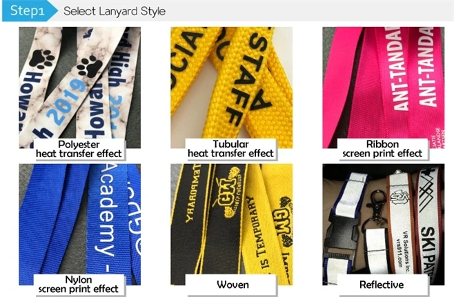 Figured Designer Polyester Lanyards for Chest Card