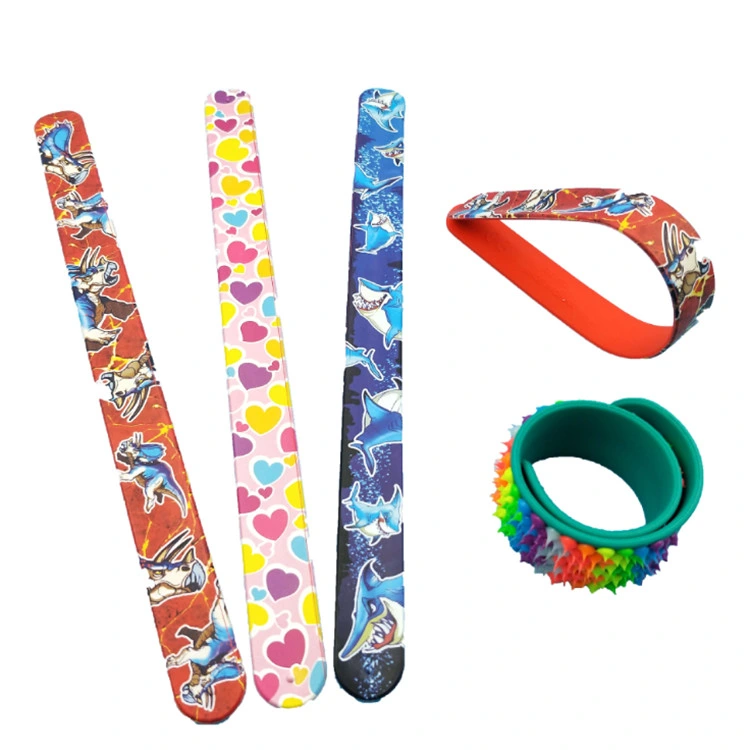 High Quality Slap Band Custom PVC Silicone Ruler Slap Bracelet