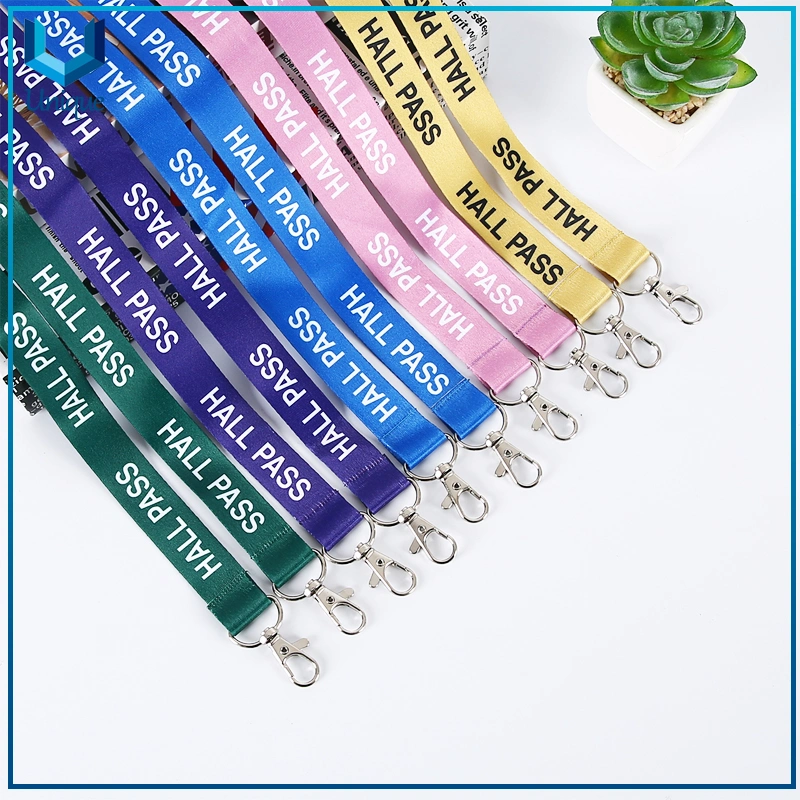 Factory Directly Sale Cheap Polyester Double Clip Layards Design and Sample Free