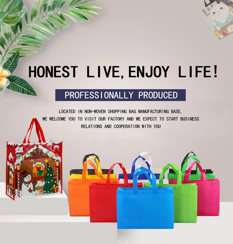 Wholesale Gift Promotional Grocery Tote Bag Die Cut Ultrasonic Shopping PP Non Woven Bag