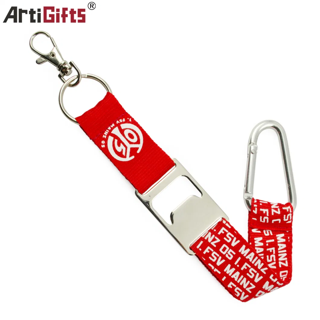 Hot Selling Printing Logo Bottle Opener Lanyard