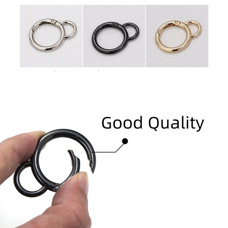 Wholesale Plated Black Lanyard Snap Hooks Key Chain Metal Black Hook