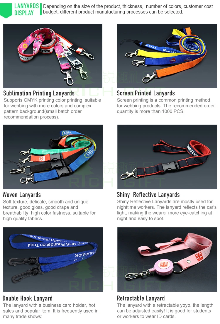 Customised Designer Neck Strap Luxury Printing Anime Polyester PVC Woven Nylon Mobile Phone Sublimation Custom Lanyard with Logo Card Holder