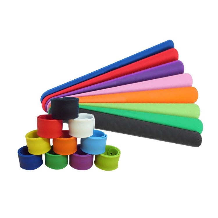 Factory Silicone Snap Band Promotional Rubber Slap Wrist Band Custom Silicone Slap Bracelet1 Buyer