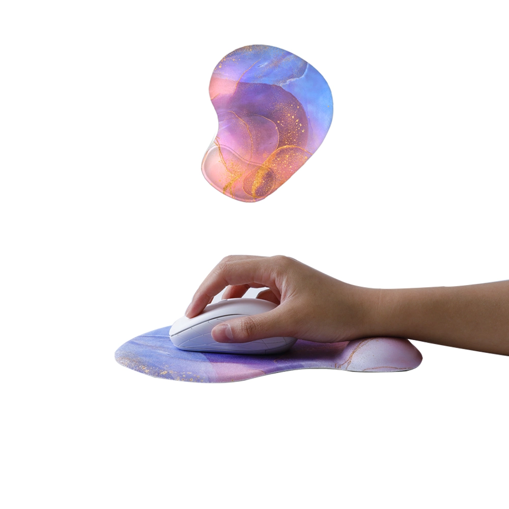 3-in-1blue Purple Gold Extended Mouse Pad with Wrist Support