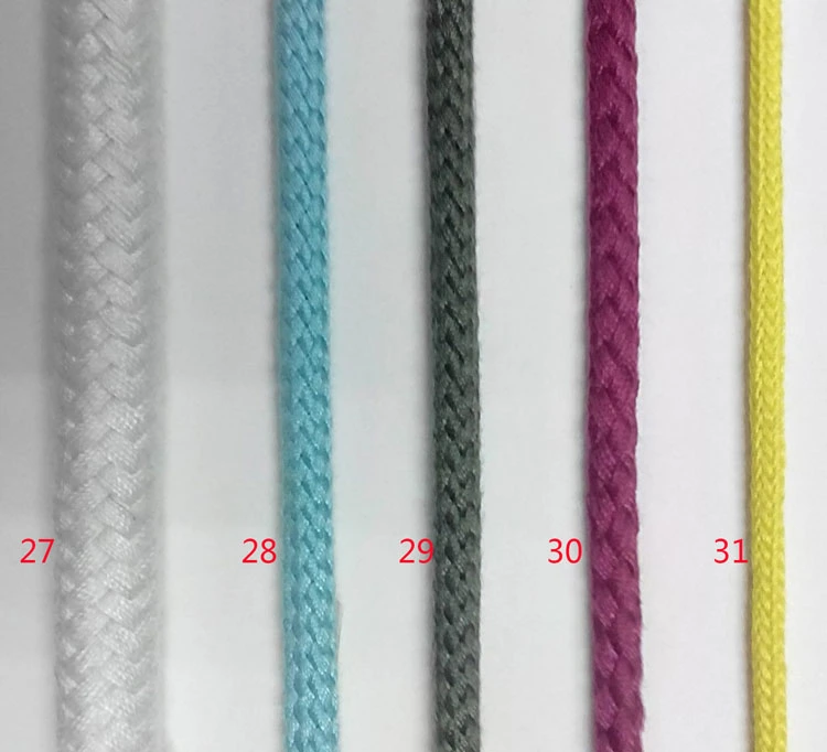 High-Quality 6mm Multi Color Nylon / Polyester / Cotton Braided Rope / Cord