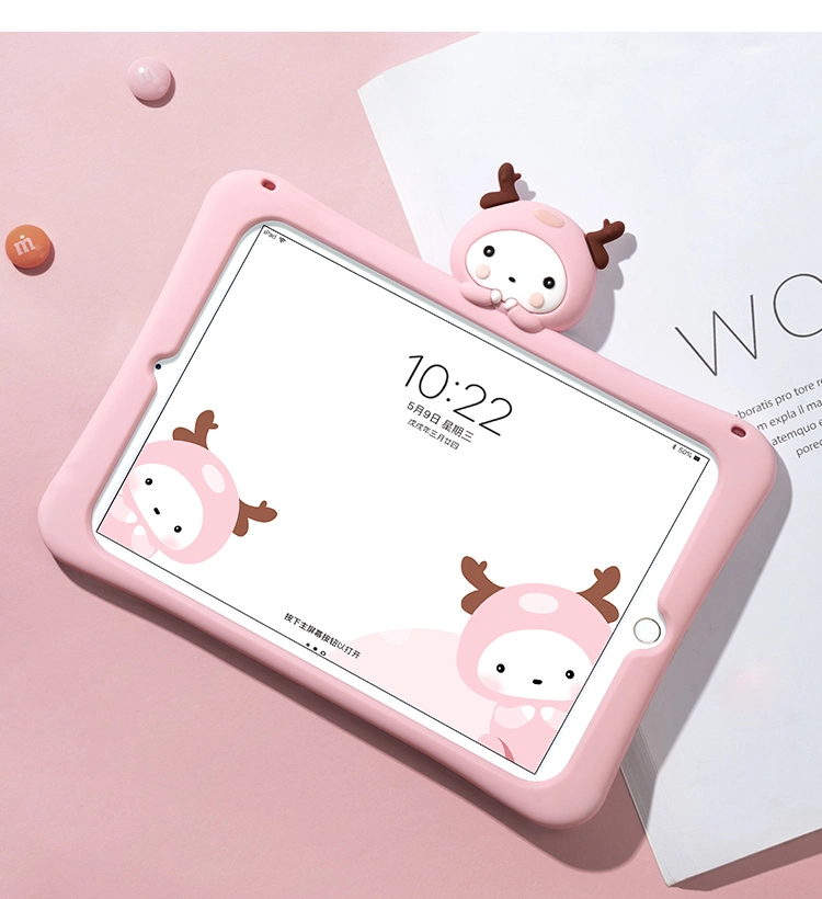 Deer Cartoon Kids Shockproof Case for iPad 10.2 Air Mini 5 4 Tablet Case Soft Silicone Case