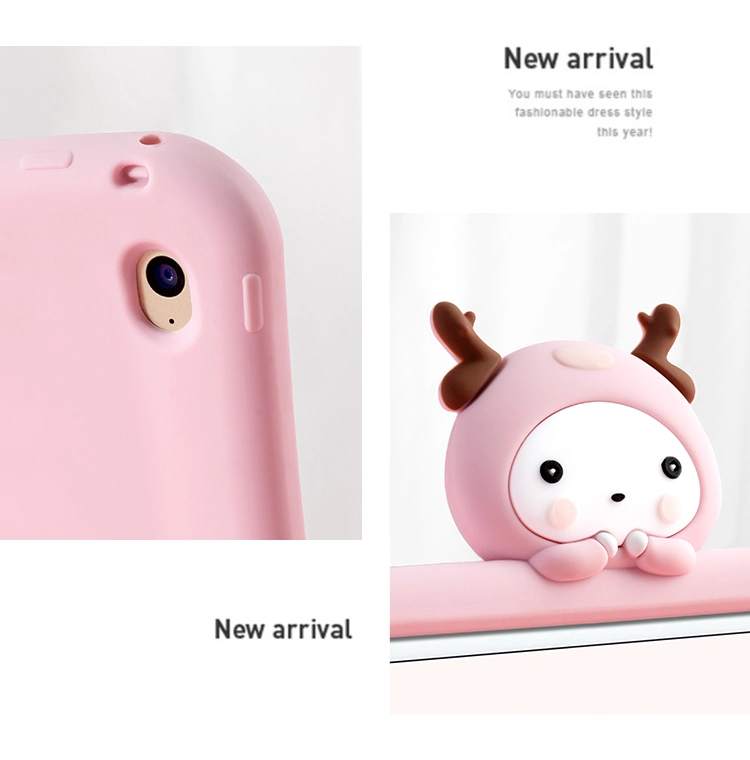 Deer Cartoon Kids Shockproof Case for iPad 10.2 Air Mini 5 4 Tablet Case Soft Silicone Case