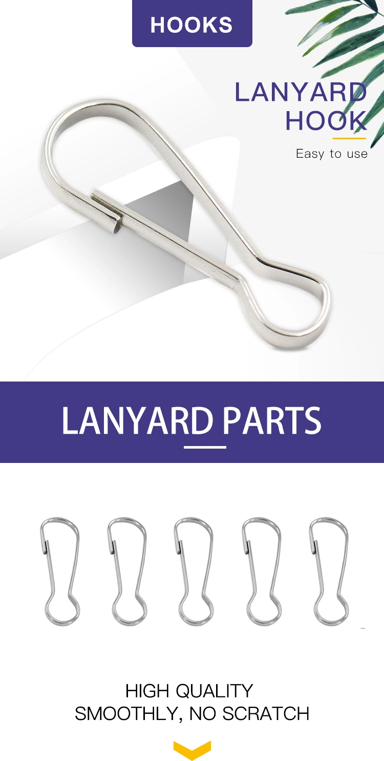 Factory Supply Lanyard Carabiner Hook Galvanized Simplex Snap Hook