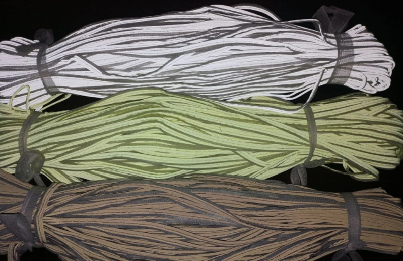 Silver Sew on 100% Polyester Fabric Reflective Piping Cord