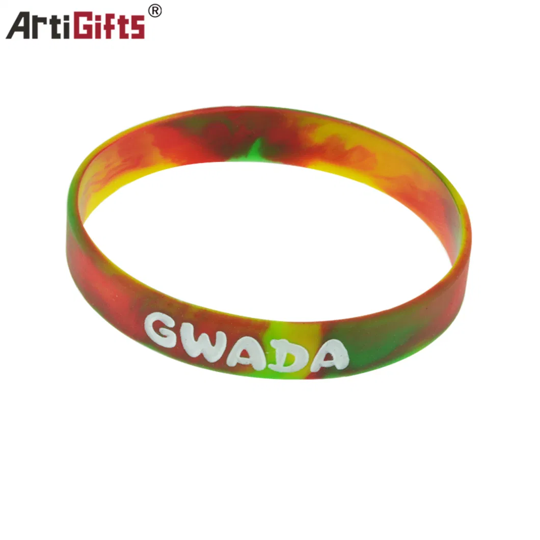 Bespoke Design Logo Colorful Silicone Bracelet