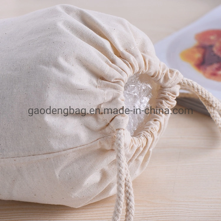 Wholesale Best White Dust Bags Cotton Canvas Drawstring Bag Backpack with Logo