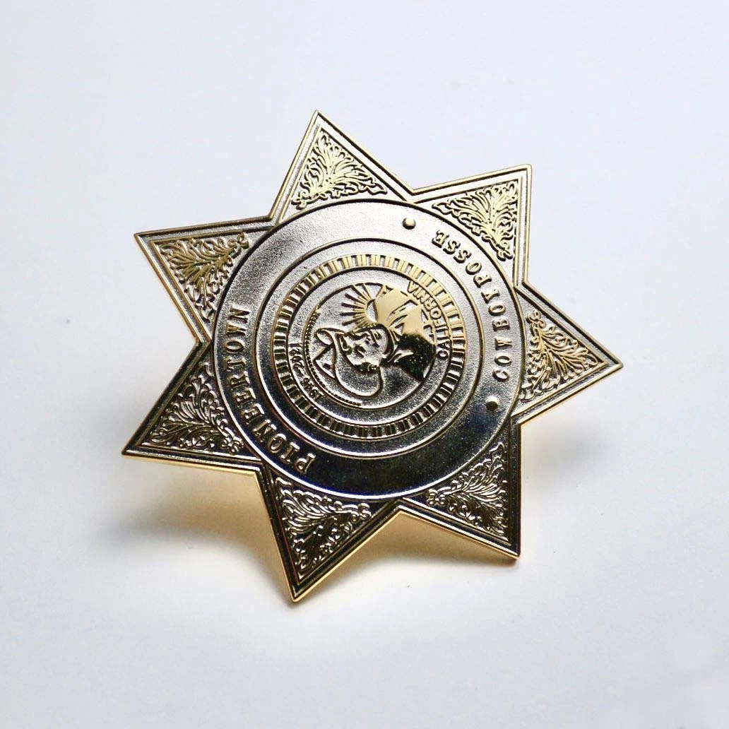 OEM Wholesale Promotional Metal Lapel Pin Custom Security Police Gift Button Badges