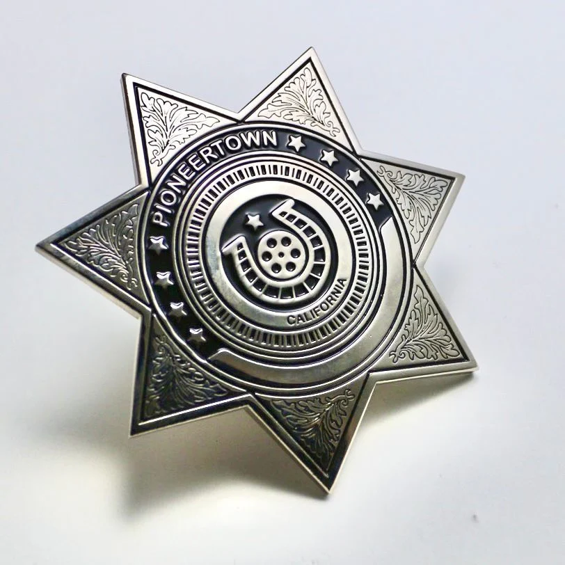 OEM Wholesale Promotional Metal Lapel Pin Custom Security Police Gift Button Badges