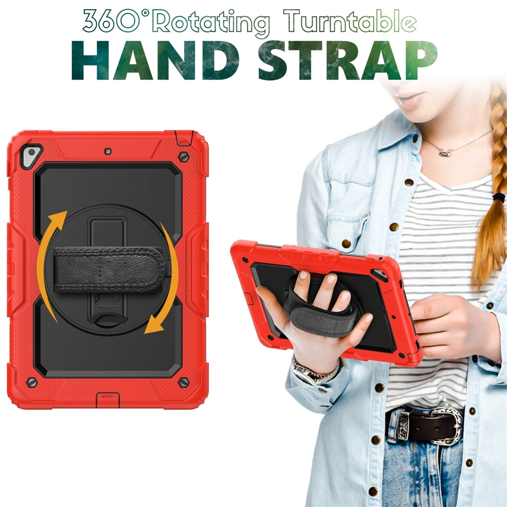 Drop Protection Silicone Case for iPad 9.7 2018 with Shoulder Strap in Stock