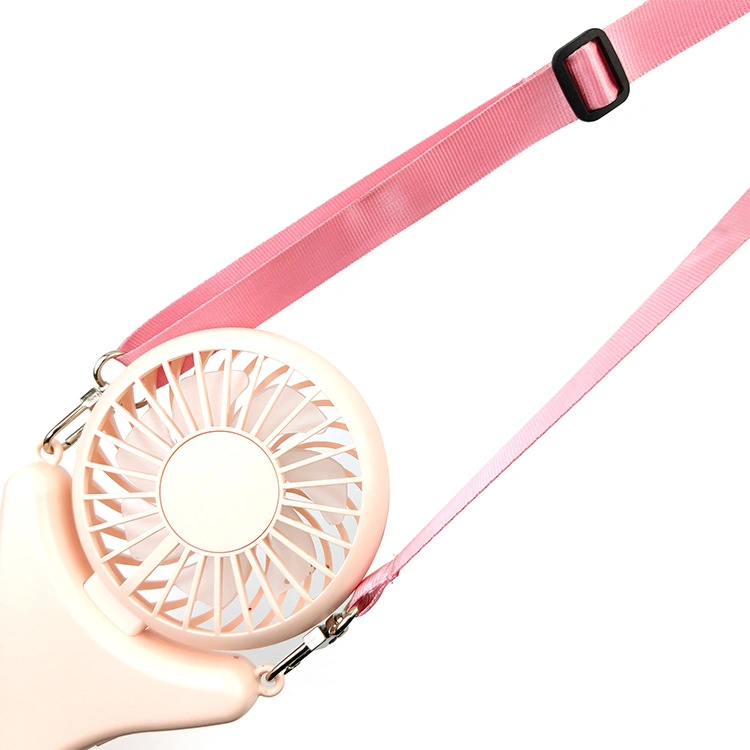 Carry Outdoor Diagonal Span Handheld Mini Small Fan Lanyard Adjustment with Fan Halter Cord Support Logo Making